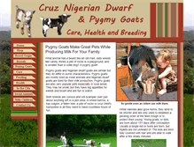 Tablet Screenshot of nigerianpygmygoats.com